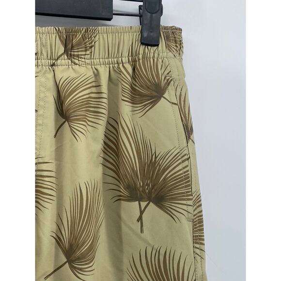 BEARBOTTOM CLOTHING Men’s Tan Coastal Shade Printed Stretch Swim Trunks SZ M - Picture 4 of 10